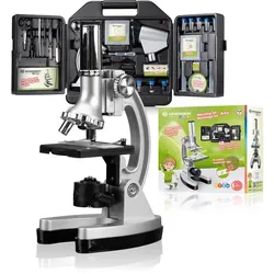 BRESSER JUNIOR Biotar 300x-1.200x Mikroskop-Set im Koffer