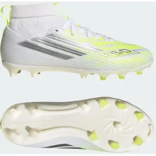 adidas F50 Sparkfusion League AG/FG Kinder Cloud White/Iron Metallic/Hi-Res Yellow 33