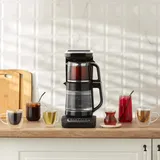 KARACA Caysever Robotea Pro 4 in 1 sprechende Automatische Glas-Tee- und Filterkaffee Brühmaschine