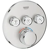 Grohe Grohtherm SmartControl Thermostat mit 3 Ventilen supersteel 29121DC0