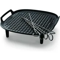 Philips Grillplatte Zubehör-Set HD9946-00 silber