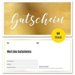 Frank Paperman Geschenkkarte Gutscheine & Terminkarten, Goldfolienprägung, Stempelfeld, 100 % Recyclingpapier