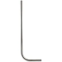 tecuro Spülrohr Ø 28 mm für WC-Druckspüler Messing verchromt
