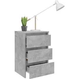 vidaXL Nachttisch Betongrau 40x35x62,5 cm Holzwerkstoff