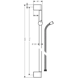 Hansgrohe Unica'Crometta 0,9 m inkl. Schlauch
