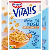 Dr. Oetker Vitalis Knusper Pur weniger süß Müsli 1,5 kg