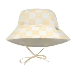 LÄSSIG UV-Sonnenhut Check Pattern vanilla/sea salt, 43-45 cm