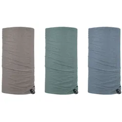 Oxford Multifunktionstuch Grey / Taupe / Khaki, Multifunktionstuch "Comfy" 3er Pack