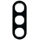 Berker 10132016 Rahmen 3-fach Glas schwarz