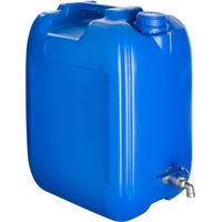 POKM Toolsmarket GmbH BLAU 20 L BPA-frei Wasserbehälter Wasserkanister mit verzinkt Hahn Trinkwasserkanister Wassertank Camping USW.