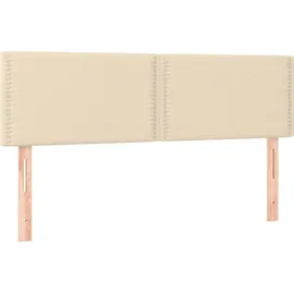 vidaXL Boxspringbett 140 x 200 cm Creme