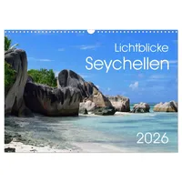 Calvendo Lichtblicke - Seychellen (Wandkalender 2026 DIN A3 quer),