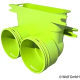 WOLF-Garten Wolf Winkeladapter 2x DN75 auf 50x140mm 2577594