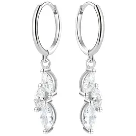 Hey Happiness Creolen Zirkonia Silber 925 onesize