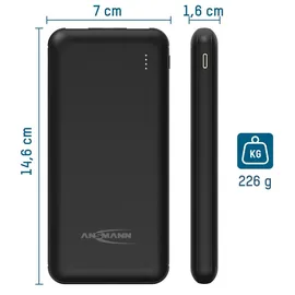 Ansmann Powerbank 10000 mAh black