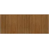 vidaXL Teppich, Bambusteppich Rechteckig, Bambusmatte rutschfest für Wohnzimmer, Läufer Küchenteppich Flurteppich, Modern, Braun 80x200cm Bambus