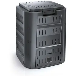 Komposter Compogreen 220 Liter, robust, wetterfest, schwarz, 61x61x75,3cm