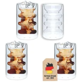 Intirilife Doppelwandiges Teeglas 0,19 l 4-tlg.