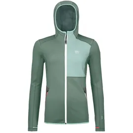 Ortovox Fleece Hoody Hoodie Green/Light Blue L