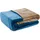 Gözze Wendebettwäsche Superflausch Blau/Taupe 155 x 220 cm + 80 x 80 cm