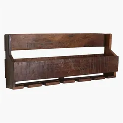 Raw Materials Weinregal 60x28x12 cm FSC Recyceltes Holz