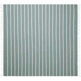 BUTLERS Surfside Strandtuch 200 x 180 cm grün/weiß