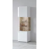 OTTO home Standvitrine Toledo 60,5 x 37 x 204 cm Weiß