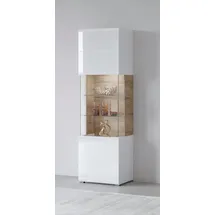 OTTO home Standvitrine Toledo 60,5 x 37 x 204 cm Weiß