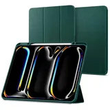 SPIGEN Urban Fit Hülle Kompatibel mit iPad Pro 13 Zoll 7.Generation M4 (2024) Case - Mitternachtsgrün