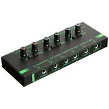 Geieold 6 Kanäle, Mini-Kopfhörer-Verstärker, HA400, Stereo-Audioverstärker, ultra-kompakt, Verstärker für die Musik