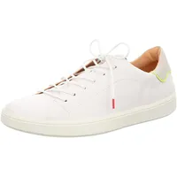THINK! Think TURNA chromfrei gegerbte nachhaltige Wechselfußbett Sneaker, Bianco/Kombi