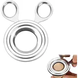 Hinapan Edelstahl-Eieröffner, Professioneller Eierschneider für Rohe und gekochte Eier, Spülmaschinenfest und Rostfrei, Eierköpfer und Schalenentferner für Perfekte Frühstückseie