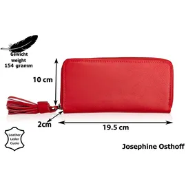 Josephine Osthoff Handtaschen-Manufaktur Josephine Osthoff Geldbörse Damen Portemonnaie rot