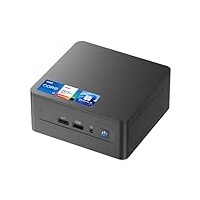 Intel NUC 12 Pro Wall Street Canyon Mini PC, 16GB RAM, 512GB SSD, Win 11 Pro, Core i7-1260P, Unterstützt 8K oder 4K, Vierfach-Display, WiFi 6E (2.4/5/6 GHz), BT5.3, Gigabit Ethernet (NUC12WSHi7)