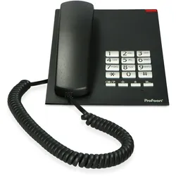 Profoon TX-310 - Schnurgebundenes Telefon, Schwarz