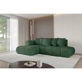 altdecor Ecksofa CLOUD-L-v1 Cord 2-Sitzer Grün