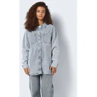 Noisy May Damen Jeansjacke Oversize Denim Shacket AZ352LB NOOS - XS - für - Größe XS - hellblau - XS