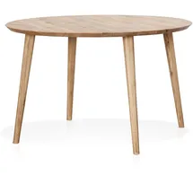 Moebel-Eins ASCON Esstisch, rund, Material Massivholz, Wildeiche, 105 cm