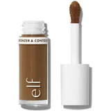 e.l.f. Cosmetics e.l.f. Camo Liquid Bronzer & Contour, Hochpigmentiert, Natürlicher Glow, Verblendbare Textur, Langanhaltend, Abgerundeter Applikator, Vegan & Tierversuchsfrei, 5 Medium