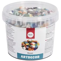 Rayher MOSAIKSTEIN bunt GEMISCH 1CM Eimer 1kg