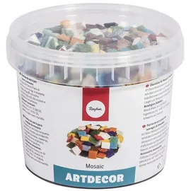 Rayher MOSAIKSTEIN bunt GEMISCH 1CM Eimer 1kg