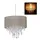 Relaxdays Hängelampe 1-flg. 32 cm grau/silber
