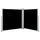 vidaXL Seitenmarkise 100 x 600 cm Schwarz Polyester