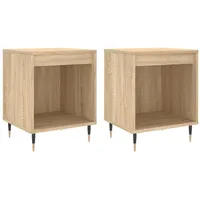 VidaXL Nachttische 2 Stk Sonoma-Eiche 40x35x50 cm Holzwerkstoff Modell