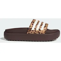 Adidas Damen Adilette Platform Shadow Brown/Cloud White/Magic Beige, 38