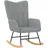 vidaXL Schaukelsessel Modell 1 Polyester 64 x 66 x 66 cm Hellgrau