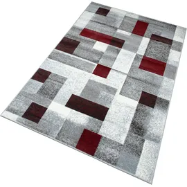 OTTO home Teppich OTTO HOME "Corine" Gr. 6, rot, B:200cm H:9mm L:300cm, Obermaterial: 100% Polypropylen, Teppiche, Teppich, mit besonders weichem Flor, Kurzflor, modernes Karo-Design