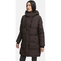 Marikoo Winterjacke "Kaituu XVI", Damen, Gr. L, choco, Obermaterial: 100% Polyester. Innenseite: 100% Polyester. Futter: 100% Polyester. Wattierung: 100% Polyester, Jacken Winterjacke, mit großer Kapuze