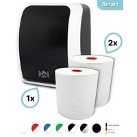 Blanc HYGIENIC SET: Handtuchrollenspender SENSOR, berührungslos, Blanc Cosmos +