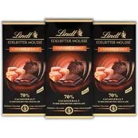 Lindt Edelbitter Mousse Caramel & Salz Tafel 3x 150g